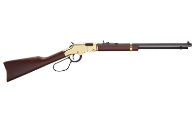 HENRY H004L GOLDEN BOY LARGE LOOP 22 SHORT, 22 LONG OR 22 LR CALIBER WITH 16 LR/21 SHORT CAPACITY, 20" BLUED BARREL, BRASSLITE METAL FINISH & AMERICAN WALNUT STOCK RIGHT HAND (FULL SIZE)