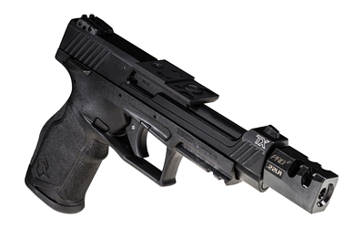 TAURUS 1TX22C151 TX22 COMPETITION 22 LR 16+1 5.25" OVERALL BLACK STEEL/THREADED BARREL, HARD COAT ANODIZED ALUMINUM/OPTIC CUT/SERRATED SLIDE & POLYMER FRAME W/PICATINNY RAIL W/POLYMER GRIPS