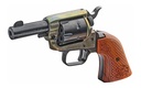 HERITAGE MFG BK22CH2WBRN10 BARKEEP  22 LR 6 SHOT, 2.67" BLACK OXIDE STEEL BARREL, SIMULATED CASE HARDENED ZINC ALLOY FRAME, BLACK OXIDE CYLINDER, CUSTOM SCROLL WOOD GRIP, MANUAL SAFETY, EXPOSED HAMMER