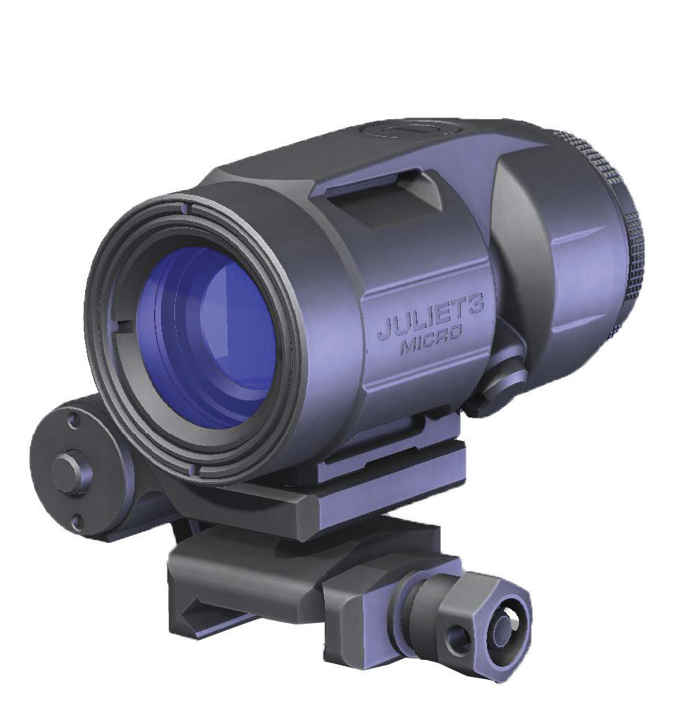 SIG SAUER ELECTRO-OPTICS SOJ3M001 JULIET3-MICRO MAGNIFIER BLACK 3X 22 MM 90 DEGREE PUSH BUTTON FLIP-TO-SIDE MOUNT