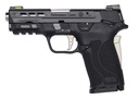 SMITH & WESSON 13225 PERFORMANCE CENTER M&P SHIELD EZ M2.0 9MM LUGER 3.80" 8+1 MATTE BLACK BLACK ARMORNITE STAINLESS STEEL PORTED SLIDE BLACK POLYMER GRIP SLIVER COLORED ACCENTS