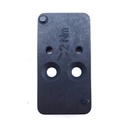 HK 50254265 OPTIC PLATE #5 BLACK STEEL, FITS HK VP9 OR BURRIS/VORTEX PATTERN FOOTPRINT MOUNT