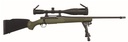 MOSSBERG 28122 PATRIOT NIGHT TRAIN 300 WIN MAG CALIBER WITH 3+1 CAPACITY, 24" BARREL, MATTE BLUED METAL FINISH, OD GREEN STOCK RIGHT HAND INCLUDES 6-24X50MM SCOPE & BIPOD