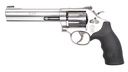SMITH & WESSON 12460 MODEL 648  K-FRAME FRAME 22 WMR 8 SHOT 6" STAINLESS STEEL BARREL, CYLINDER & FRAME, BLACK FINGER GROOVED GRIP, INTERNAL LOCK SAFETY, EXPOSED HAMMER