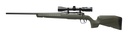 SAVAGE ARMS 32129 AXIS 2 COMPACT 6.5 CREEDMOOR 4+1 20" MATTE BLACK HEAVY SPORTER BARREL, MATTE BLACK DRILLED & TAPPED CARBON STEEL RECEIVER, FIXED OD GREEN SYNTHETIC STOCK, LEFT HAND
