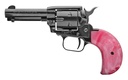 HERITAGE MFG RR22MB3BHPNK ROUGH RIDER  22 LR/22 WMR 6 SHOT, 3.50" BLACK STEEL BARREL, BLACK ZINC ALLOY FRAME, BLACK CYLINDER, PINK PEARL GRIP, HAMMER/THUMB SAFETY, EXPOSED HAMMER