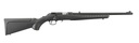RUGER 8306 AMERICAN RIMFIRE COMPACT 22 LR 10+1 18" SATIN BLUED STEEL THREADED BARREL & ALLOY STEEL RECEIVER W/INTEGRAL SCOPE MOUNT, BLACK FIXED SYNTHETIC STOCK, RIGHT HAND
