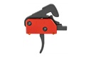 PATRIOT ORDNANCE FACTORY 00457 DROP-IN  SINGLE-STAGE CURVED TRIGGER WITH 4.50 LBS DRAW WEIGHT & BLACK/RED FINISH FOR AR-PLATFORM