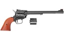 HERITAGE MFG RR22MB9 ROUGH RIDER  22 LR/22 WMR 6 SHOT, 9" BLACK STEEL BARREL, BLACK ZINC ALLOY FRAME, BLACK CYLINDER, COCOBOLO GRIP, EXPOSED HAMMER