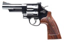 SMITH & WESSON 150254 MODEL 29 CLASSIC 44 REM MAG OR 44 S&W SPL BLUED CARBON STEEL 4" BARREL, 6RD  CYLINDER & N-FRAME, CHECKERED SQUARE BUTT WALNUT GRIP