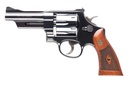 SMITH & WESSON 150339 MODEL 27 CLASSIC 357 MAG OR 38 S&W SPL +P BLUED CARBON STEEL 4" BARREL, 6RD  CYLINDER & N-FRAME, CHECKERED SQUARE BUTT WALNUT GRIP