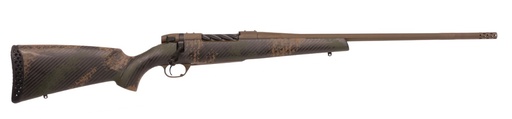 [747115458387] WEATHERBY MBC20N7MMBR2B MARK V BACKCOUNTRY 2.0 7MM BC PATRIOT BROWN CERAKOTE FLUTED BARREL/PEAK 44 BLACKTOOTH BROWN SPONGE PATTERN BLACK CARBON FIBER STOCK