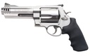 SMITH & WESSON 163465 MODEL 460 XVR 460 S&W MAG 5" STAINLESS STEEL BARREL & 5RD CYLINDER, SATIN  STAINLESS STEEL X-FRAME, INCLUDES TWO REAR SIGHTS & TWO MUZZLE BRAKES