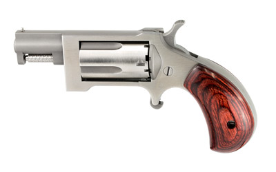 [744253002533] NORTH AMERICAN ARMS SW SIDEWINDER  22 WMR 5 SHOT 1.50" STAINLESS STEEL BARREL, FRAME & CYLINDER, ROSEWOOD BIRDSHEAD GRIP EXPOSED HAMMER