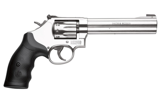 [022188605785] SMITH & WESSON 160578 MODEL 617 *CA COMPLIANT 22 LR STAINLESS STEEL 6" BARREL & 10 SHOT CYLINDER, SATIN STAINLESS STEEL K-FRAME, BLACK POLYMER GRIP,INTERNAL LOCK