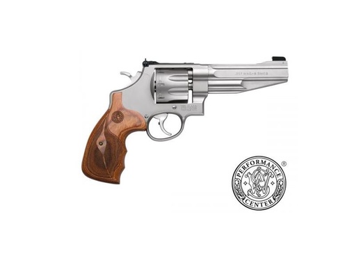 [022188702101] SMITH & WESSON 170210 PERFORMANCE CENTER MODEL 627 357 MAG 8RD 5" STAINLESS STEEL BARREL & CYLINDER MATTE SILVER STAINLESS STEEL FRAME WITH WOOD GRIP INCLUDES SYNTHETIC GRIP
