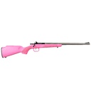 CRICKETT KSA2221 YOUTH  22 LR 1RD 16.12" STAINLESS SINGLE SHOT BARREL, BLUED STAINLESS STEEL RECEIVER, PINK FIXED SYNTHETIC STOCK, RIGHT HAND