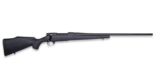 [747115454259] WEATHERBY VTX653WR6T VANGUARD OBSIDIAN FULL SIZE 6.5-300 WTHBY MAG 3+1 26" BLUED #2 CONTOUR THREADED BARREL, BLUED DRILLED & TAPPED STEEL RECEIVER, BLACK MONTE CARLO SYNTHETIC STOCK
