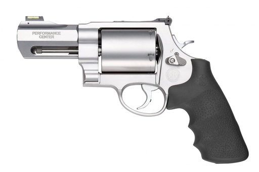 [022188870008] SMITH & WESSON 11623 MODEL 500 PERFORMANCE CENTER  500 S&W MAG STAINLESS STEEL 3.50" BARREL, 5RD UNFLUTED CYLINDER & X FRAME, TRIGGER OVERTRAVEL STOP, HIVIZ FIBER OPTIC FRONT SIGHT