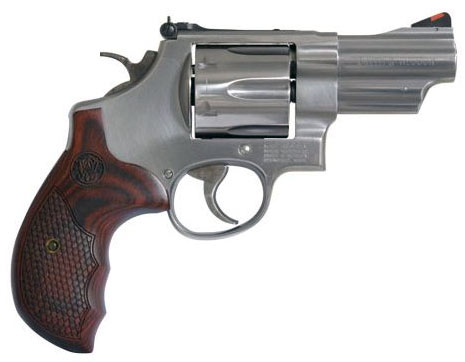 [022188141597] SMITH & WESSON 150715 MODEL 629 DELUXE 44 REM MAG OR 44 S&W SPL STAINLESS STEEL 3" BARREL & 6RD CYLINDER, SATIN STAINLESS STEEL N-FRAME,   TEXTURED WOOD GRIP