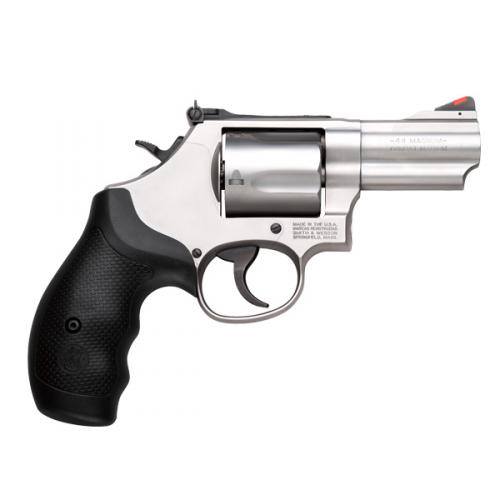 [022188868012] SMITH & WESSON 10064 MODEL 69 COMBAT MAGNUM 44 REM MAG STAINLESS STEEL 2.75" BARREL, 5RD CYLINDER & L-FRAME, FULL LENGTH EXTRACTOR ROD, INTERNAL LOCK