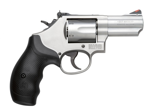 [022188868005] SMITH & WESSON 10061 MODEL 66 COMBAT MAGNUM 357 MAG OR 38 S&W SPL +P STAINLESS STEEL 2.75" 2 PIECE BARREL, 6 SHOT   K-FRAME, FULL-LENGTH EXTRACTOR ROD, SYNTHETIC GRIP, INTERNAL LOCK