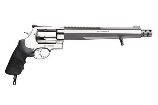 [022188702620] SMITH & WESSON 170262 PERFORMANCE CENTER MODEL 460 XVR 460 S&W MAG 5RD 10.50" WITH RAIL BARREL OVERALL STAINLESS STAINLESS STEEL WITH BLACK POLYMER GRIP INCLUDES MUZZLE BRAKE
