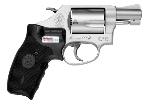 [022188630527] SMITH & WESSON 163052 MODEL 637 W/LASER J-FRAME 38 SPECIAL +P 5 SHOT 1.88" STAINLESS STEEL BARREL, STAINLESS CYLINDER, MATTE SILVER ALUMINUM FRAME, BLACK CRIMSON TRACE LASERGRIP
