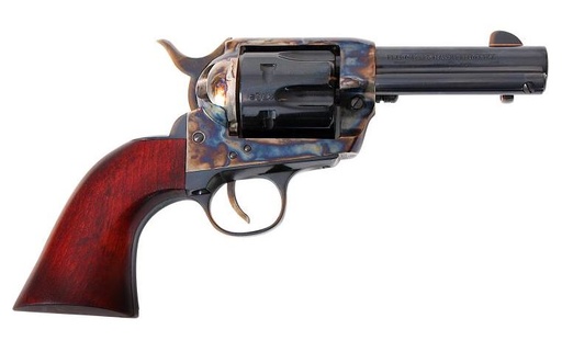 [040589022734] TRADITIONS SAT73005 1873 FRONTIER 357 MAG 6RD 3.50" BLUED CYLINDER & BARREL COLOR CASE HARDENED STEEL FRAME WALNUT NAVY SIZE GRIP