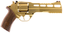 CHIAPPA FIREARMS 340225 RHINO 60DS MEDIUM FRAME 357 MAG 6 SHOT, 6" GOLD PLATED PVD STEEL VENT RIB BARREL & CYLINDER, GOLD PLATED PVD ALUMINUM FRAME,  WALNUT GRIP, CONCEALED HAMMER
