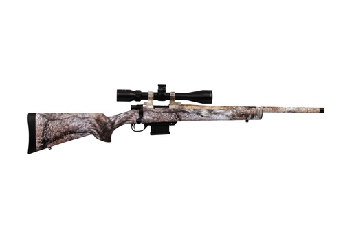 [682146892420] HOWA HMA60804FY M1500 MINI ACTION FULL SIZE 6 ARC 5+1 20" YOTE CAMO DIP THREADED BARREL, STEEL RECEIVER DRILLED & TAPPED, FIXED HTI YOTE SYNTHETIC STOCK, NIKKO STIRLING GAMEPRO 4-12X40MM