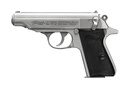 WALTHER PP 32ACP STAINLESS 8RD BLACK SYNTHETIC GRIPS!
