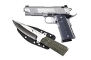 DESERT EAGLE 1911 COMMANDER 45ACP 4.3" FS SS G10 W/KNIFE