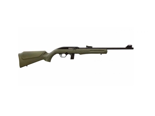 [754908212002] ROSSI RS22L1811OD RS22  SEMI-AUTO 22 LR CALIBER WITH 10+1 CAPACITY, 18" BARREL, MATTE BLACK METAL FINISH & MONTE CARLO OD GREEN SYNTHETIC STOCK RIGHT HAND (FULL SIZE)