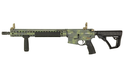 [818773024525] DANIEL DEFENSE DLRLIMSER-002 DDM4 V9 5.56 NATO 32+1 16" CROCODILE RATTLECAN THREADED BARREL, CROCODILE RATTLECAN PICATINNY RAIL ALUMINUM RECEIVER, DD BUTTSTOCK BLACK POLYMER STOCK, BLACK POLYMER GRIP