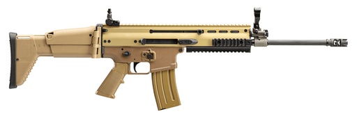[845737013615] FN 986012 SCAR 16S NRCH 5.56X45MM NATO 16.25" BARREL 10+1, FLAT DARK EARTH ANODIZED RECEIVER,  FDE TELESCOPING SIDE-FOLDING STOCK WITH ADJUSTABLE CHEEKPIECE,  OPTICS READY
