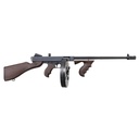 AUTO-ORDNANCE T5P100D 1927A-1 LIGHTWEIGHT DELUXE .45 CAL 100+1 FIXED WALNUT WOOD STOCK, WALNUT GRIP