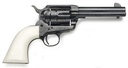TAYLORS & COMPANY 200056 1873 CATTLEMAN OUTLAW LEGACY 45 COLT (LC) CALIBER WITH 4.75" BARREL, 6RD CAPACITY CYLINDER, OVERALL BLUED ENGRAVED FINISH STEEL & IVORY SYNTHETIC GRIP