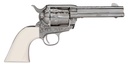 TAYLORS & COMPANY 200058 1873 CATTLEMAN OUTLAW LEGACY 357 MAG CALIBER WITH 4.75" BARREL, 6RD CAPACITY CYLINDER, OVERALL NICKEL ENGRAVED FINISH STEEL & IVORY SYNTHETIC GRIP