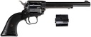 HERITAGE MFG RR22MB6PG ROUGH RIDER  22 LR/22 WMR 6 SHOT, 6.50" BLACK STEEL BARREL, BLACK CERAKOTE ZINC ALLOY FRAME, BLACK CERAKOTE CYLINDER, BLACK POLYMER GRIP, HAMMER/THUMB SAFETY, EXPOSED HAMMER