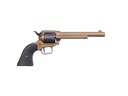 HERITAGE MFG SRR22A6 ROUGH RIDER  22 LR 6 SHOT, 6.50" BURNT BRONZE CERAKOTE STEEL BARREL & FRAME, BLACK SATIN CYLINDER, BLACK POLYMER GRIP, HAMMER/THUMB SAFETY, EXPOSED HAMMER