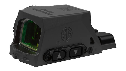 [798681690237] SIG SAUER ELECTRO-OPTICS SORM1710 ROMEO-M17 ENCLOSED BLACK 1 X 24 MM 2 MOA RED DOT/32 MOA CIRCLE MULTI RETICLE