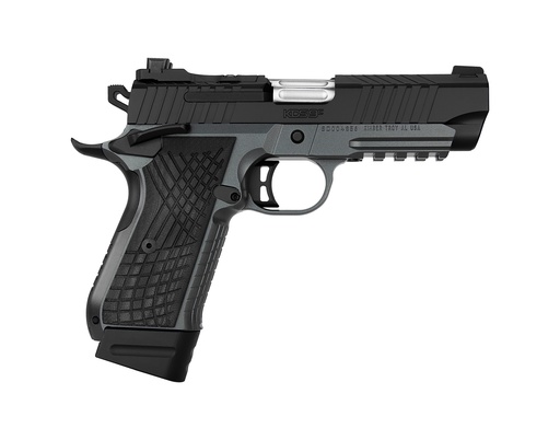 [669278310152] KIMBER MFG.,INC 3100015 KDS9C  9MM 15+1 4.09" KIMPRO GRAY/BLACK FRONT AND REAR SERRATIONS STAINLESS STEEL BLACK CROSSHATCH CUT G-10 GRIP