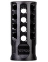TAPCO TAP22004  MUZZLE BRAKE BLACK ANODIZED ALUMINUM 1/2"X28 THREADS 2" OAL .920" DIAMETER 22 LR