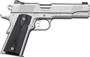KIMBER MFG.,INC 3200007CAB STAINLESS II (CA)  45 ACP 7+1 5" FRONT SERRATIONS STAINLESS STEEL SLIDE SATIN SILVER BLACK SYNTHETIC DOUBLE DIAMOND CHECKERING GRIP