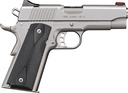 KIMBER MFG.,INC 3200044CA PRO CARRY HD II (CA) 38 SUPER 9+1 4" STAINLESS STEEL SLIDE SATIN SILVER BLACK SYNTHETIC DOUBLE DIAMOND CHECKERING GRIP