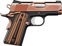 KIMBER MFG, INC 3200373 ULTRA II  45 ACP 7+1 3" STAINLESS MATCH GRADE BARREL, ENGRAVED ROSE GOLD PVD SERRATED STAINLESS STEEL SLIDE, KIMPRO II BLACK ALUMINUM FRAME W/BEAVERTAIL, G10 GRIP