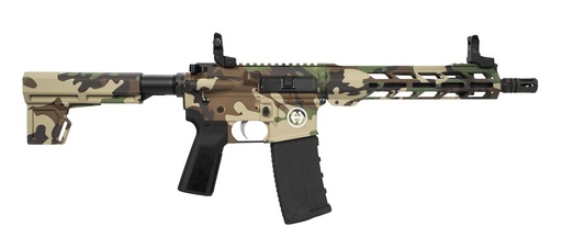 [752334901910] HI-POINT HP15P-300BLKM81 HP 15P 300 BLACKOUT 30+1 10.50" BLACK THREADED BARREL, M81 WOODLAND CAMO ALUMINUM RECEIVER W/PICATINNY RAIL, M-LOK HANDGUARD, BLADE POLYMER BRACE, B5 P TYPE 23 GRIP
