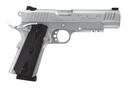 TAURUS 1191109SS1 1911  45 ACP 8+1 5" BARREL, OVERALL MATTE STAINLESS STEEL FINISH, PICATINNY RAIL/BEAVERTAIL FRAME, SERRATED SLIDE & CHECKERED POLYMER GRIP INCLUDES 2 MAGS