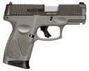 TAURUS 1-G3C93BO G3C  9MM LUGER 12+1 3.26" MATTE STAINLESS STEEL BARREL MIL-SPEC GREEN CERAKOTE ALLOY STEEL SERRATED SLIDE